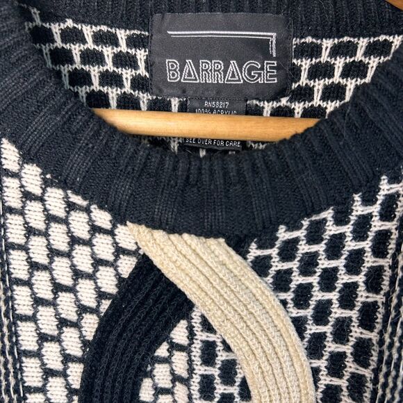 Vintage 90s Barrage Geometric Print Sweater - Picture 4 of 8